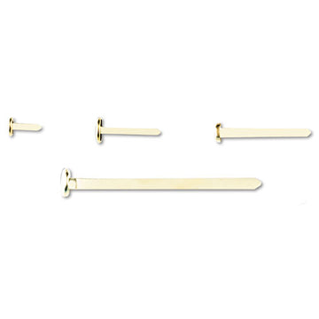 ACCO Brass Prong Paper Fasteners, #5, 1.25" Capacity, Brass, 100-box freeshipping - TVN Wholesale